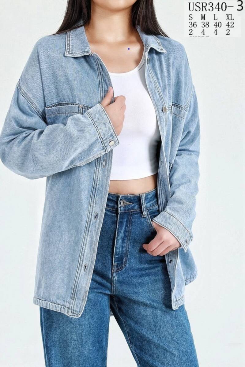 Kurtki damskie jeansy Roz S/M-L/XL, 1 Kolor Paczka 10 szt